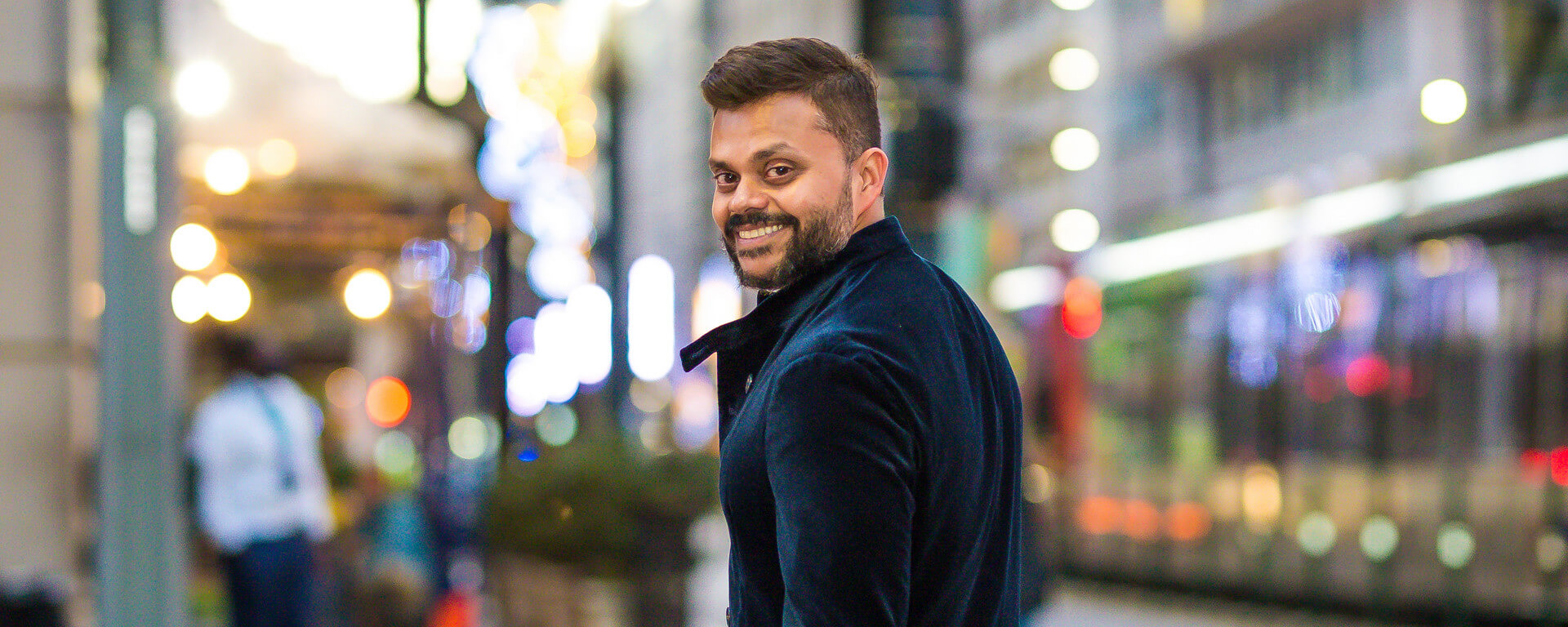 Swapnil Agarwal in downtown Houston